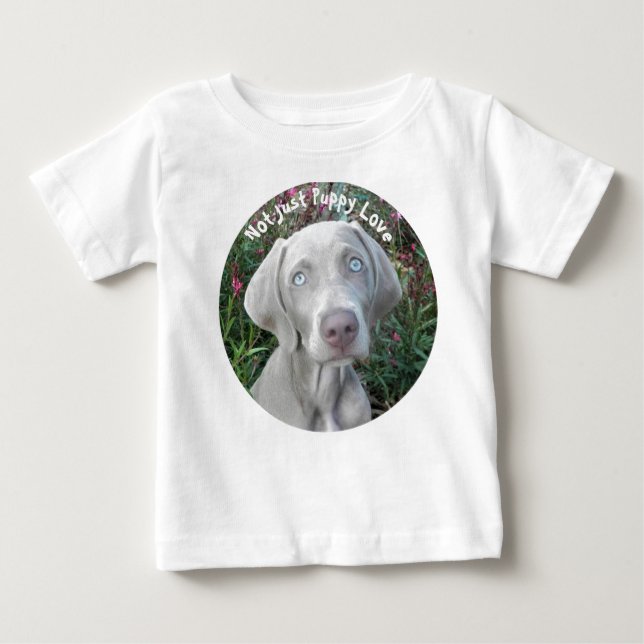 Inte bara Puppy Kärlek - Weimaraner Hund T Shirt (Framsida)