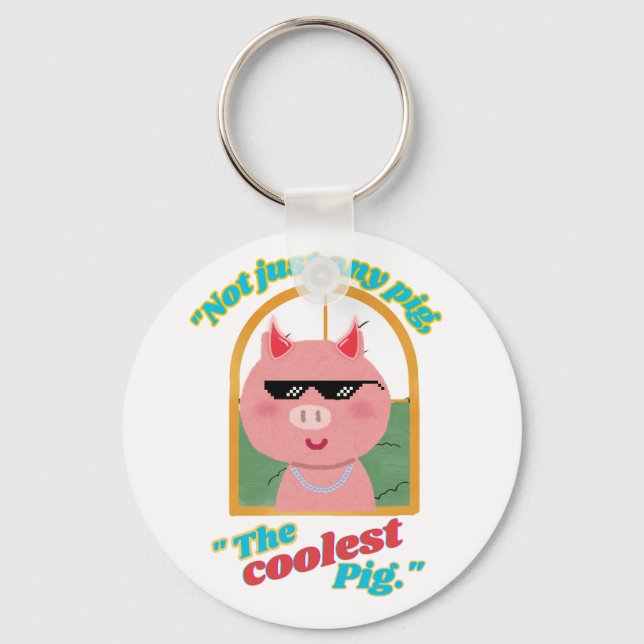 Inte bara vilket gris som helst, det kallaste gris nyckelring (Framsida)