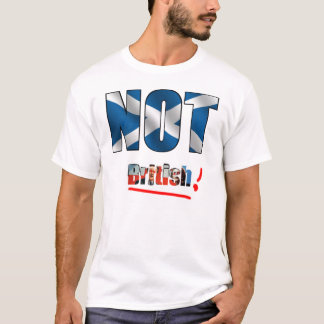 Inte brittiskt (tända), t shirt