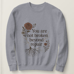 Inte bruten efter reparation t shirt