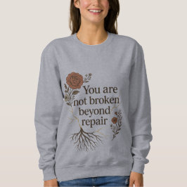 Inte bruten efter reparation t shirt