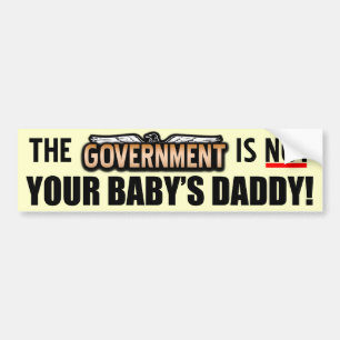 Inte din baby pappa! bildekal