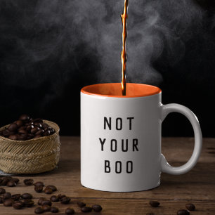 Inte din Boo Halloween Två-Tonad Mugg