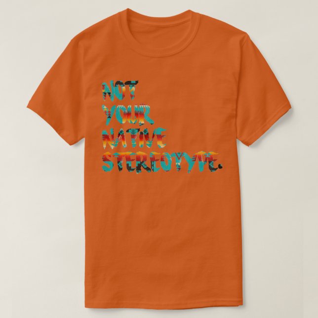 Inte din egen stereotyp t shirt (Design framsida)