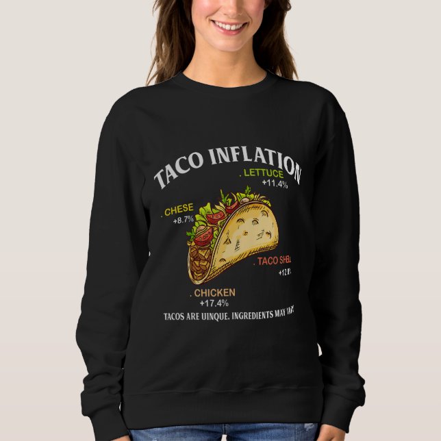 Inte din frukosttaco Taco Inflation Tee Vi är  (Framsida)