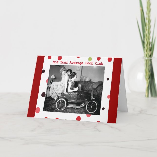 Inte din genomsnittliga bok-klubb kort (Framsida)