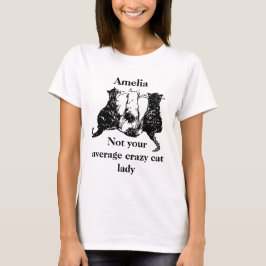 Inte din genomsnittliga, galna katt Dam T Shirt