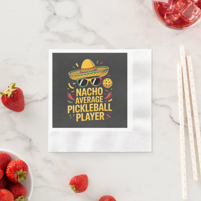 Inte Din Genomsnittliga Pickleballspelare Pappersservett (Insitu)