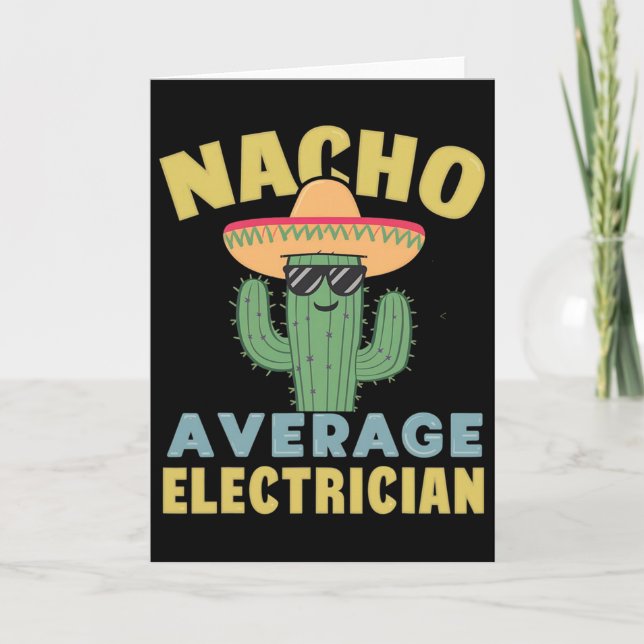 Inte Din Genomsnittlige Elektriker Cinco De Mayo R Kort (Framsida)