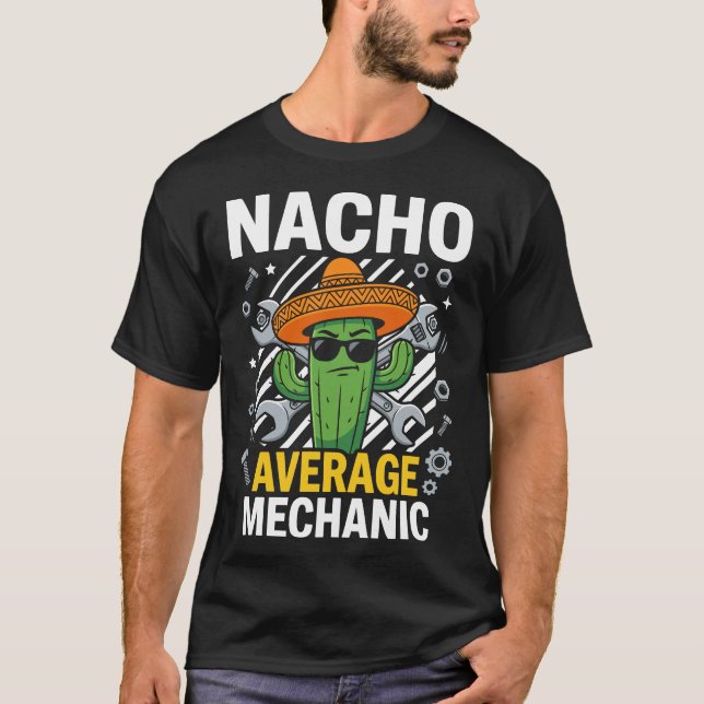 Inte Din Genomsnittlige Mekaniker Cinco De Mayo Ro T Shirt (Framsida)