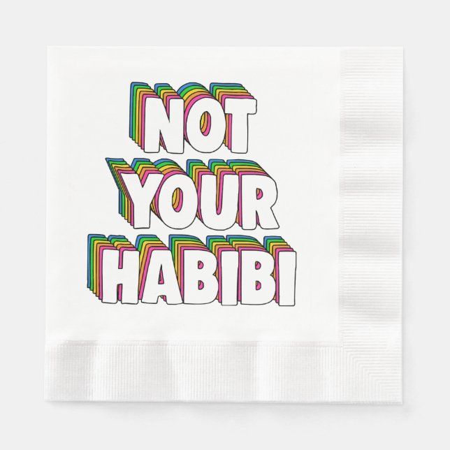 Inte din Habibi Pappersservett (Framsidan)