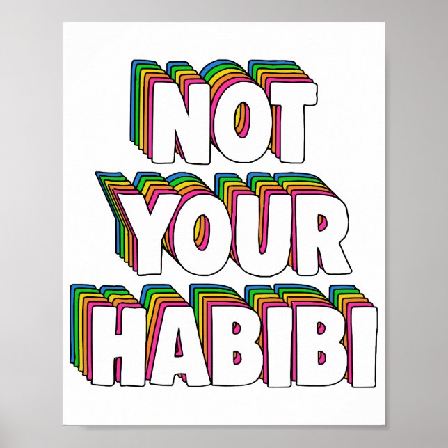 Inte din Habibi Poster (Framsidan)