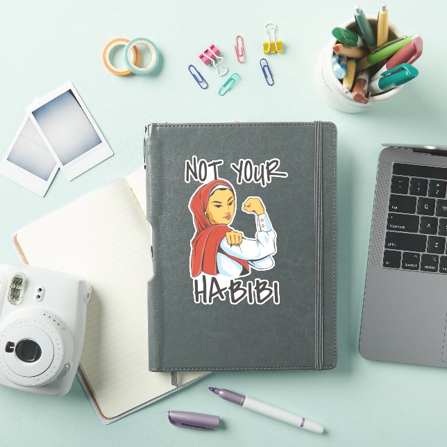 INTE DIN HABIBI TREND STICKER KLISTERMÄRKEN (iPad skal)