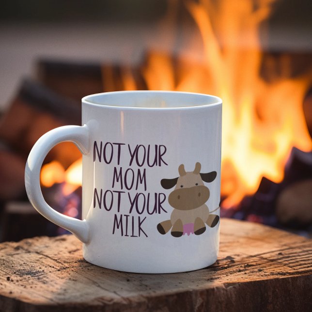 Inte din Mamma, inte din Mjölk Vegan Kaffemugg (Skapare uppladdad)