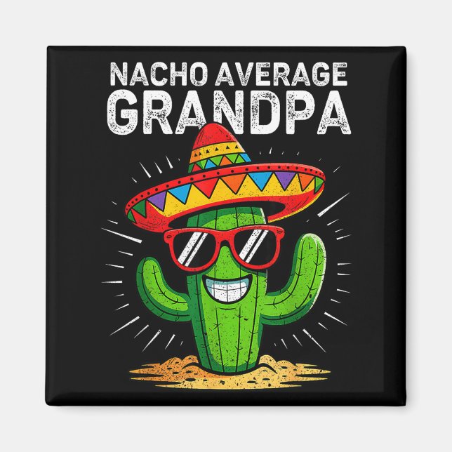 Inte din vanliga farfar rolig cinco de mayo mexika magnet (Framsidan)