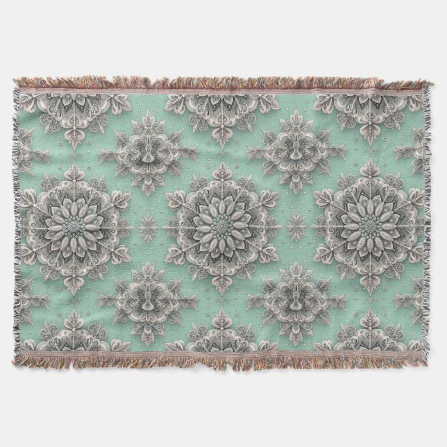 Inte din vanliga Snöflingor II Filt (Framsidan)