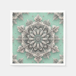 Inte din vanliga Snöflingor II Pappersservett