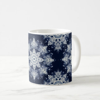Inte din vanliga Snöflingor III Kaffemugg