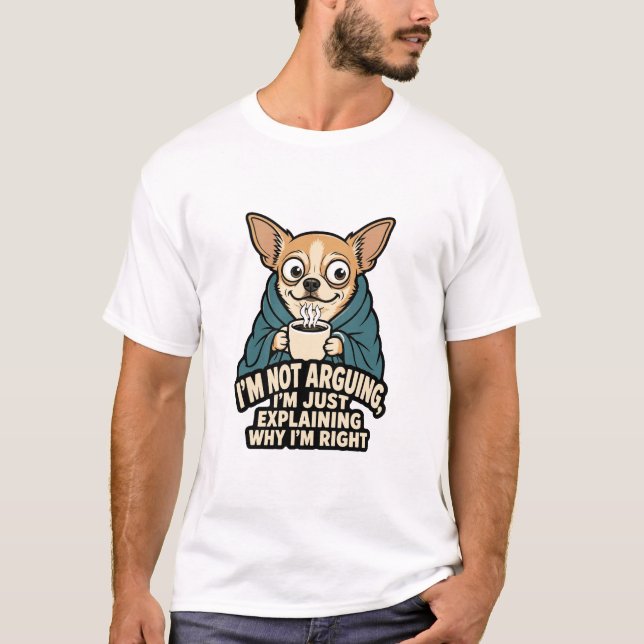 Inte Diskutera Chihuahua T Shirt (Framsida)