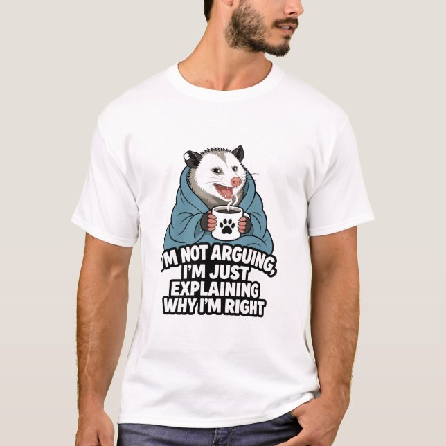 Inte Diskutera Pungdjuret T Shirt (Framsida)