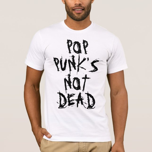 Inte död poppunks tee shirt (Framsida)