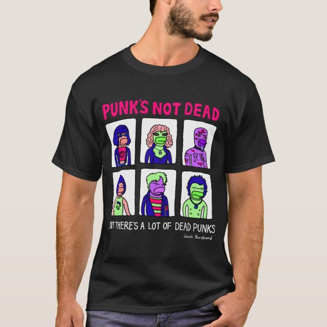 Inte död punks tee (Framsida)