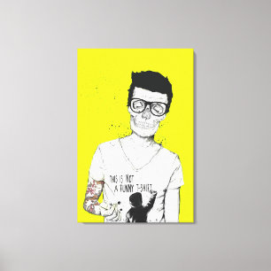 inte döda hipsters canvastryck
