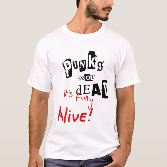 inte döda punks tee shirt (Framsida)