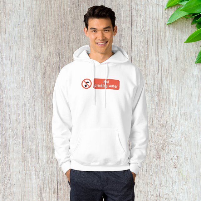 Inte dra säkerhetsskylt för Vatten Hoodie (Skapare uppladdad)