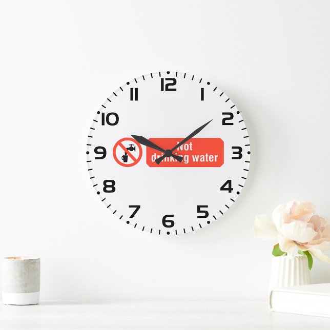 Inte dra säkerhetsskylt för Vatten Stor Klocka (Skapare uppladdad)