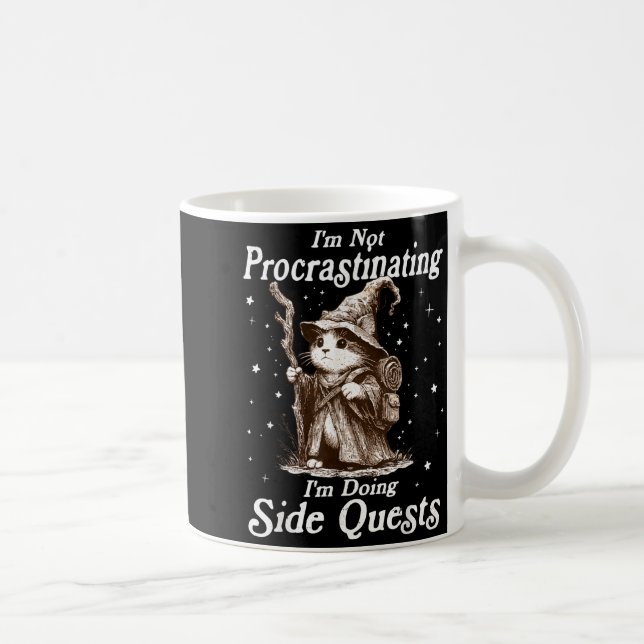 Inte dröjer med att göra sidouppdrag rolig katt kaffemugg (Höger)