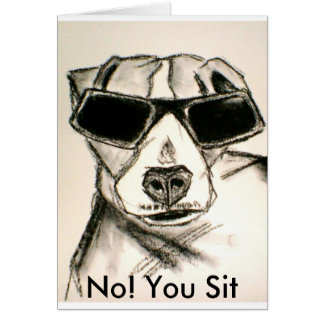 Inte! Du sitter Hälsningskort