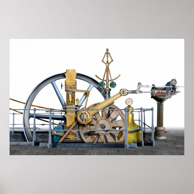 Inte en ånga maskin ... poster (Framsidan)