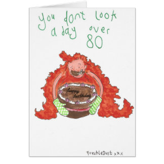 inte en dag över 80 hälsningskort