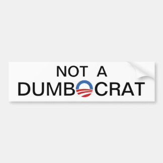 Inte en Dumbocrat. Bildekal