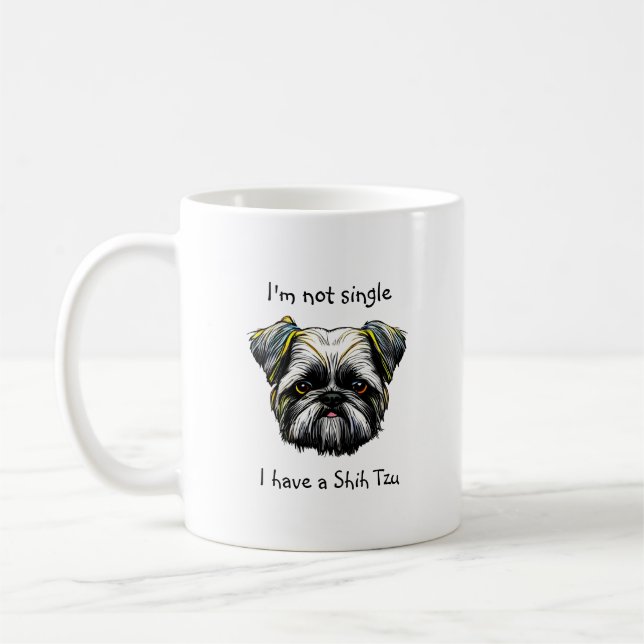 Inte en enda jag har en Shih Tzu Kaffemugg (Vänster)