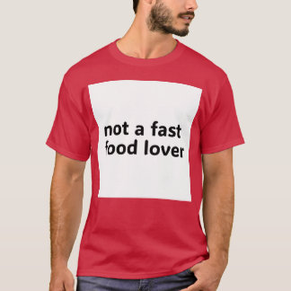 inte en familj som älskar snabbmat t shirt