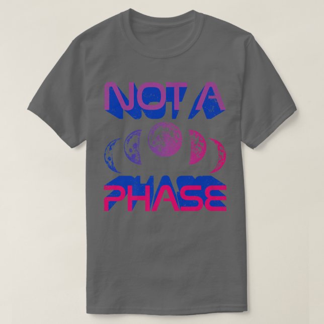 Inte en fas Bi-Måne-cykel, lysande utfall T Shirt (Design framsida)