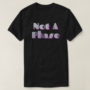 Inte en fas-Magenta Glitter T Shirt