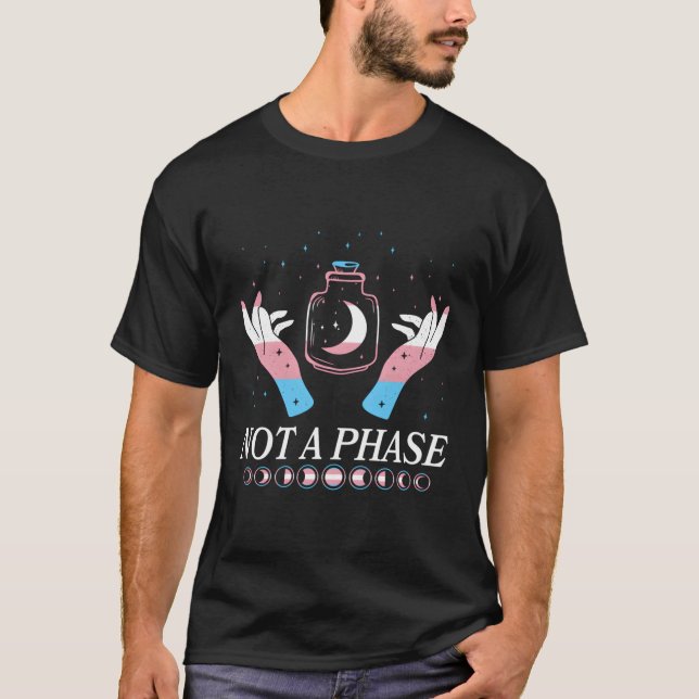 Inte en fas-Pride-Måne-fas (transgenus), yttre SpP T Shirt (Framsida)