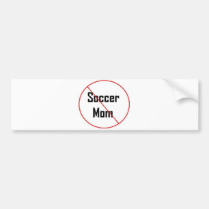 Inte en fotbollsmamma bildekal