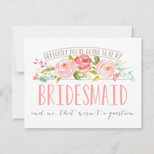 Inte en fråga, Bridesmaid Ro Garden Inbjudningar