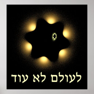 Inte en gång till David Fractal Star Poster