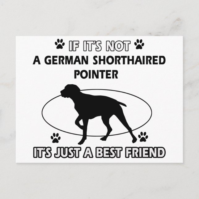Inte en german-korthärdpekare vykort (Framsida)