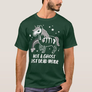 Inte en Ghost dog just i Halloween Skeleton Un T Shirt