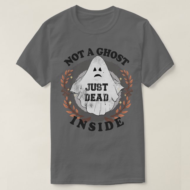 Inte en Ghost just dog i Halloween T Shirt (Design framsida)