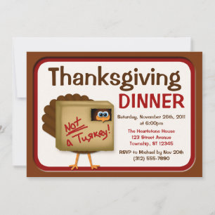 Inte en inbjudan till middagar i Thanksgivingen fö