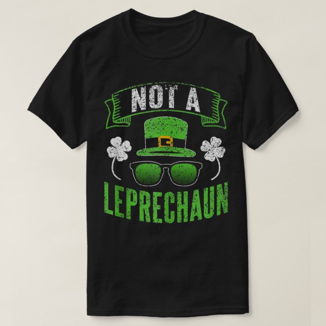 Inte en irländsk St patricks day Irland Shamrock T Shirt (Design framsida)