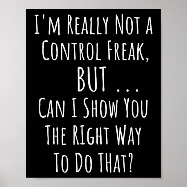 Inte en kontrollerande Freak utan en vacker, prefe Poster (Framsidan)