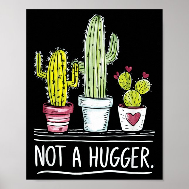 Inte en Kramare Cactus Joke Poster (Framsidan)